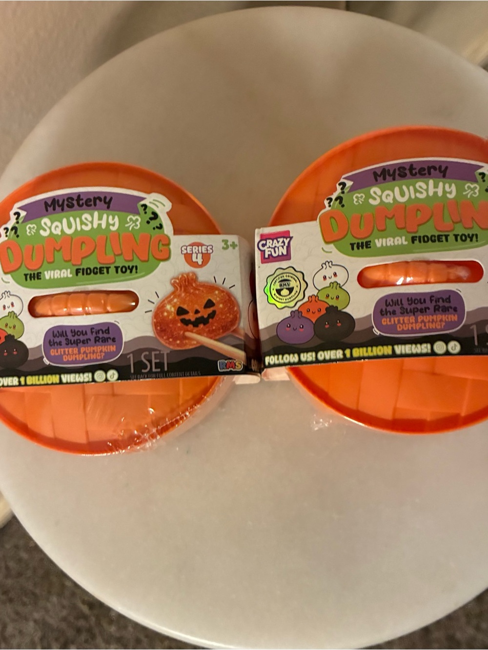 RMS Mystery Squishy Dumpling Halloween Glitter Pumpkin Edition